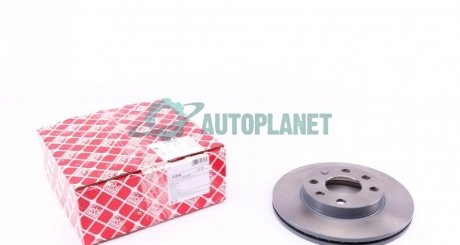 Диск тормозной (передний) Opel Astra F/Kadett E 91- (236x20) FEBI BILSTEIN 02806
