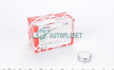 Заглушка блока цилиндров Opel Omega/Vectra -03 (d=28mm) FEBI BILSTEIN 03202