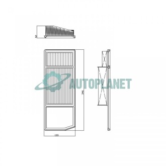 FEBI фільтр повітряний FIAT PANDA, LANCIA FEBI BILSTEIN 101663