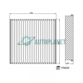 Фильтр салонный FEBI BILSTEIN 176020 (фото 1)