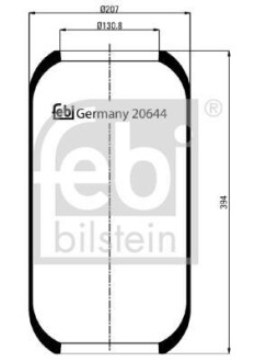 Пневморесора FEBI BILSTEIN 20644