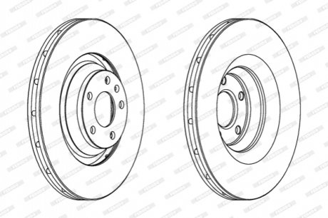 Гальмівний диск FERODO DDF1238C-1