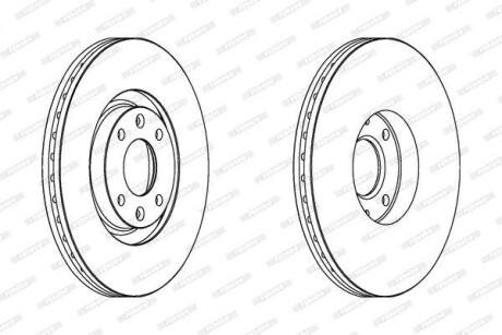Гальмівний диск FERODO DDF1442C