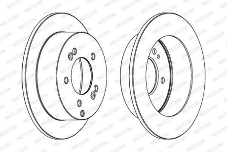 Гальмівний диск FERODO DDF1447C