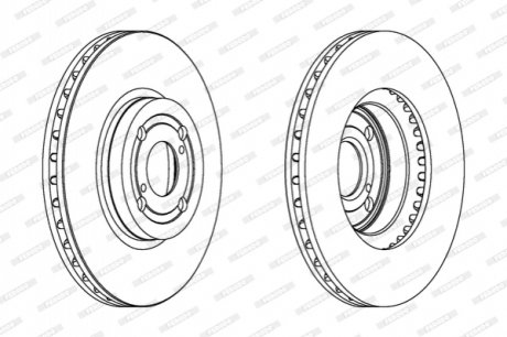 Гальмівний диск FERODO DDF1461C