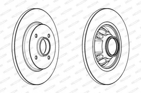 Тормозной диск FERODO DDF1735-1