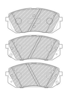 Колодки гальмівні дискові (комплект 4 шт) FERODO FDB5039