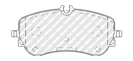 Колодки гальмівні дискові (комплект 4 шт) FERODO FVR5068