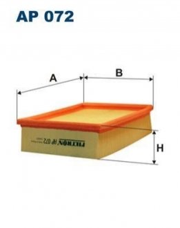 Фильтр воздуха FILTRON AP 072