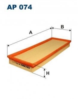 Фільтр повітря FILTRON AP 074/6