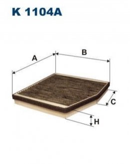 Фильтр салона FILTRON K 1104A