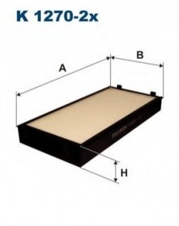 Фильтр салона FILTRON K 1270-2X