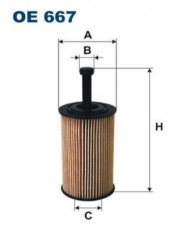 Фильтр масляный FILTRON OE667/5