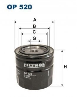 Фильтр масляный FILTRON OP520 (фото 1)