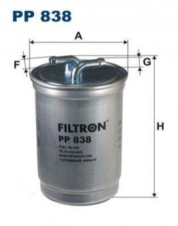 Фильтр топлива FILTRON PP 838/4