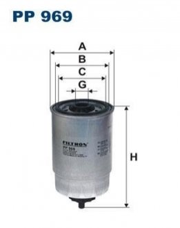 Фільтр палива FILTRON PP 969