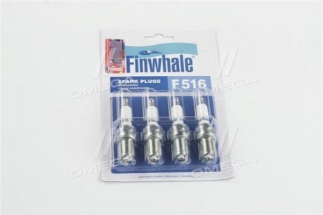 Свеча зажигания ВАЗ 2110-2112, 1117-1119,2170-2172 16 клап (компл.4 шт) (выр-во) Finwhale F516 (фото 1)