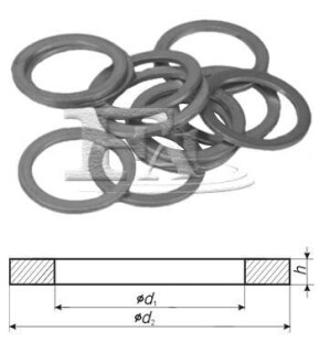 FISCHER Шайба медная 10,00 x 15,00 x 1,00 (OE - 817566,4567556,07119905041,007603010112,007603010406) Fischer Automotive One (FA1) 615.590.100