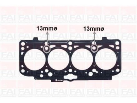 Прокладка Г/Б (1,71mm) Audi А3 VW Golf/Bora/Polo 1.9T Fischer Automotive One (FA1) HG1011B