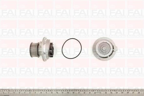 Водяна помпа Chevrolet Captiva/Epica/Lacetti/Opel Astra F/G/H/Omega B/Vectra A/B/Zafira 1.7TD/1.8/2.0/2.4 1994- Fischer Automotive One (FA1) WP3059