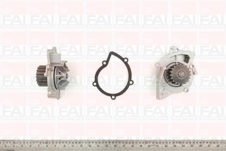 Водяна помпа Fiat/Ford/PSA/Volvo 1.6DMultijet/2.0DMultijet/2.0Hdi/2.0TDCi/2.2 HDi 2000- Fischer Automotive One (FA1) WP6310