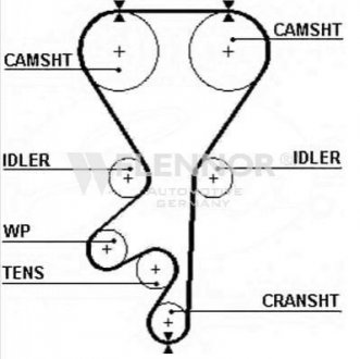 Ремень ГРМ 176#24 Flennor 4257V