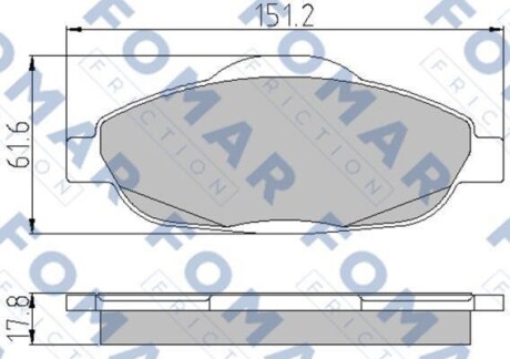 Колодки гальмівні дискові FOMAR FO 929581