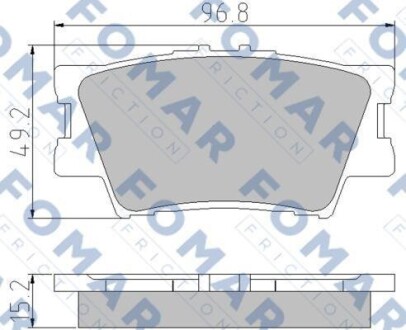 Колодки гальмівні дискові FOMAR FO 932881