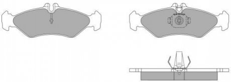 Колодки тормозные задние FBP-1034 FREMAX FBP1034 (фото 1)
