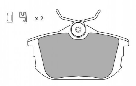 Колодки задні гальмівні FBP-1052 (заст.. MN125772 / M850978) FREMAX FBP1052