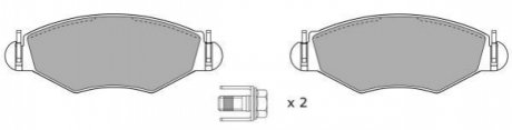 Колодки тормозные передние FBP-1083-01 FREMAX FBP108301 (фото 1)