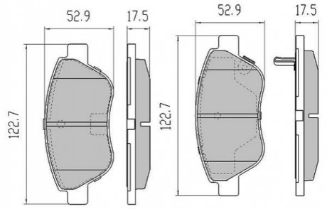 Колодки тормозные передние FBP-1218-01 FREMAX FBP121801