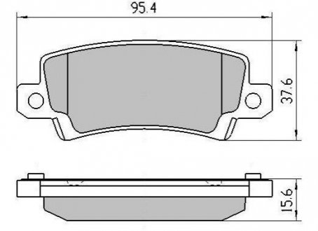 Колодки гальмівні задні FBP-1364 FREMAX FBP1364