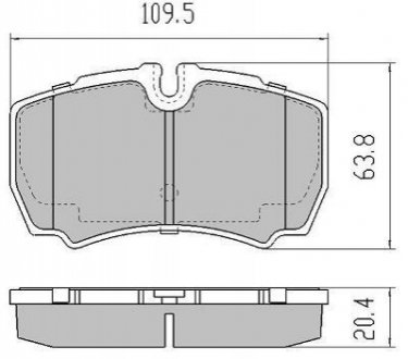 Колодки тормозные задние FBP-1674 FREMAX FBP1674 (фото 1)