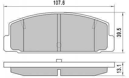 Колодки гальмівні задні FBP-1737 FREMAX FBP1737