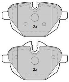 Колодки тормозные задние FBP-1854 FREMAX FBP1854 (фото 1)