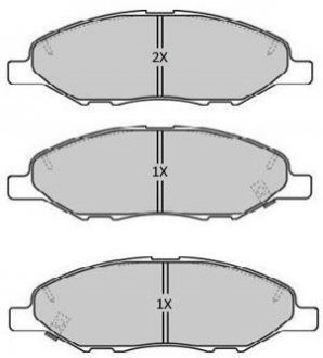 Колодки тормозные передние FBP-1884 FREMAX FBP1884 (фото 1)