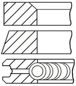 Кільця поршневі GOETZE 08-295300-00