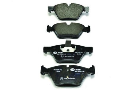 Тормозные колодки перед.BMW 3(E90)/1(E81) 04-13 (ATE) (154,8x63,6x20) HELLA-PAGID 8DB355015-031 (фото 1)