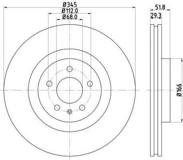 Диск тормозной HELLA-PAGID 8DD355128731