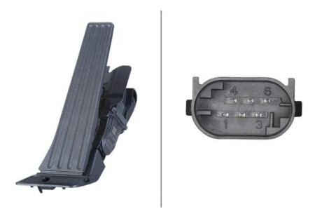 BMW Датчик положення педалі ходу E81, E82, E87, E88 HELLA 6PV 010 946-281