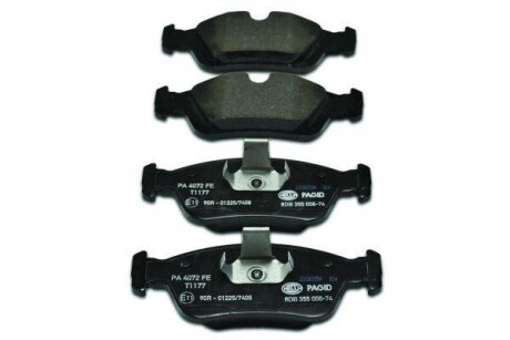 Гальмівні колодки дискові перед. Bmw3 E36 91-> E46 98- HELLA 8DB 355 008-741