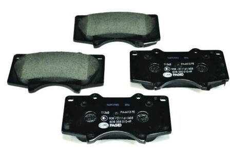 Гальмівні колодки пер. Toyota Land Cruiser/Hilux VII/Lexus GX/ MITSUBISHI PAJERO 01- (sumitomo) HELLA 8DB355010-491