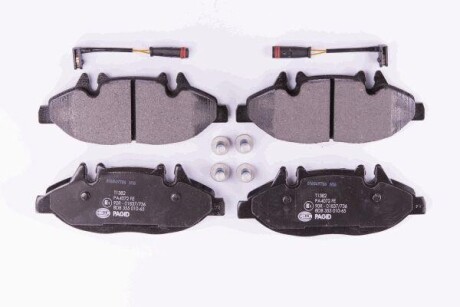 Колодки гальмівні дискові комплект передні HELLA 8DB355010651