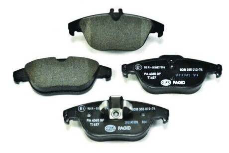 Колодки гальмівні дискові комплект задні HELLA 8DB355012741