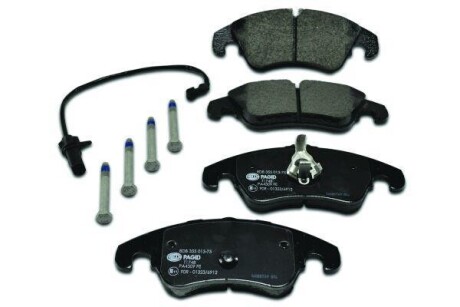 Гальмівні колодки пер. Audi A4/A5/A6/A7/Q7 08- HELLA 8DB355013-751