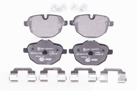 Гальмівні колодки зад. BMW 5 (F10)/X3 (F25) 10- (TRW) HELLA 8DB355013-921