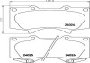 Гальмівні колодки пер. MITSUBISHI PAJERO/TOYOTA FJ CRUISER/LAND CRUISER 2.7-4.7 01- HELLA 8DB355014-121 (фото 2)