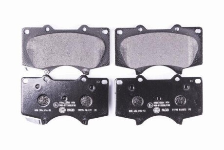 Гальмівні колодки пер. MITSUBISHI PAJERO/TOYOTA FJ CRUISER/LAND CRUISER 2.7-4.7 01- HELLA 8DB355014-121