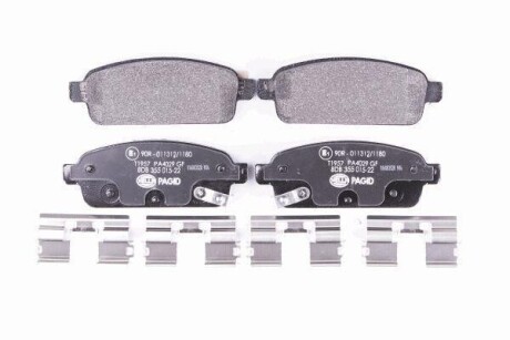 Гальмівні колодки дискові зад. (15"&16") Opel Astra J 1.3 CDTI 09-/Chevrolet Cruze 2.0 CDI 09- HELLA 8DB 355 015-221